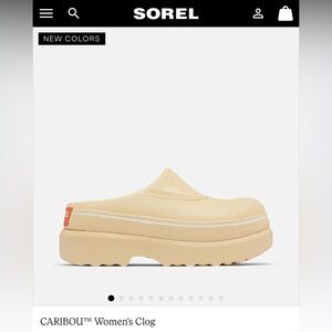 Sorel Caribou Women's Clog - Cream sz 10